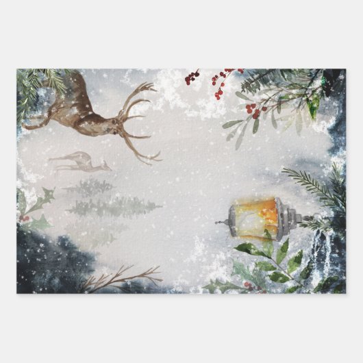 Winterpakbladen Inpakpapier Vel (Voorkant)