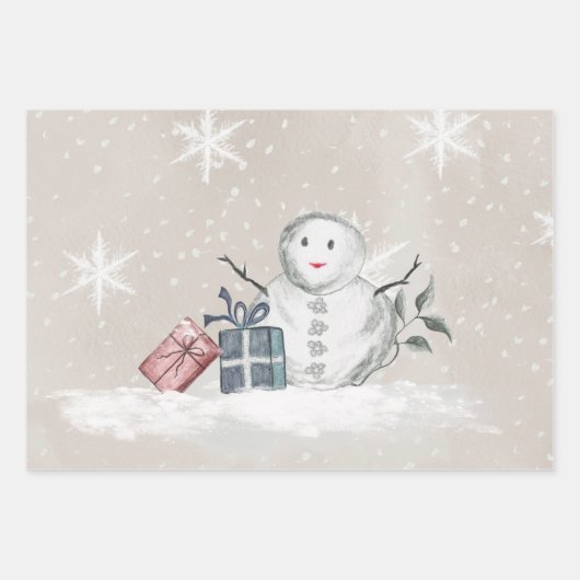 Winterpakbladen Inpakpapier Vel (Voorkant 2)