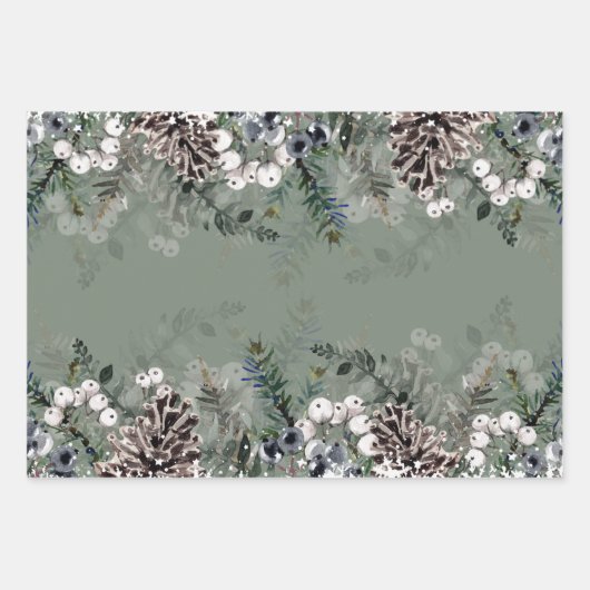 Winterpakbladen Inpakpapier Vel (Voorkant)