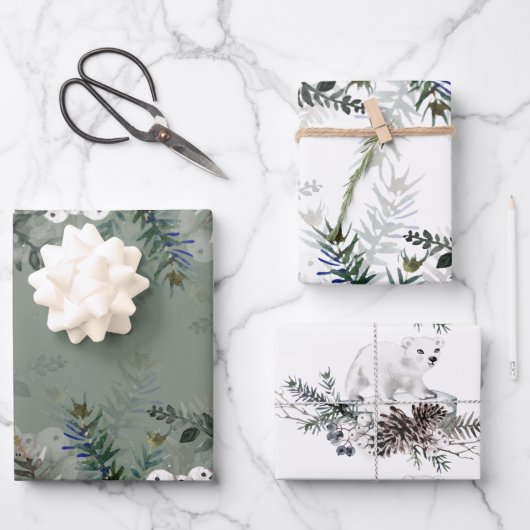 Winterpakbladen Inpakpapier Vel (Voorkant)