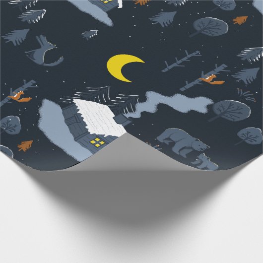 Winterpakpapier Cadeaupapier (Hoek)