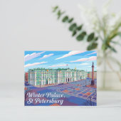 Winterpaleis Rusland Briefkaart (Staand voorkant)