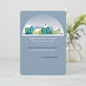 Winterparadijselijke feestkaart kaart (Staand voorkant)