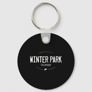 Winterpark Colorado Graphic Distressed  Sn Sleutelhanger