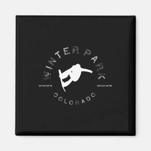 Winterpark Colorado Graphic Snowboard T Magneet