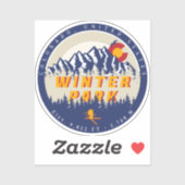 Winterpark Colorado  ski-souvenirs 80s Sticker (Vel)