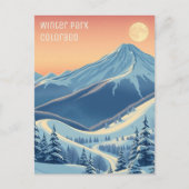Winterpark colorado ski vakantie Briefkaart (Voorkant)