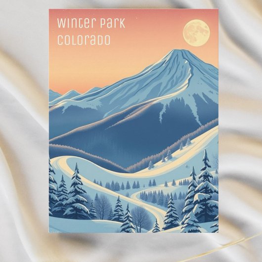 Winterpark colorado ski vakantie Briefkaart