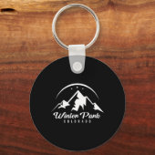 Winterpark Colorado Skigebied Snowboardin Sleutelhanger (Voorkant)