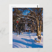 winterpark met sneeuw in Canada Briefkaart (Voorkant / Achterkant)