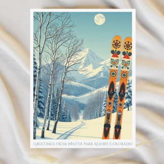Winterpark Resort Colorado Briefkaart voor skivaka