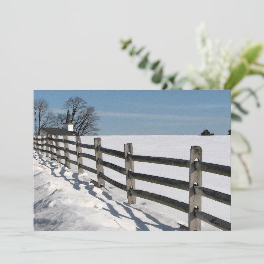 Winterpartij Kaart (Staand voorkant)