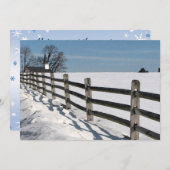 Winterpartij Kaart (Voorkant / Achterkant)