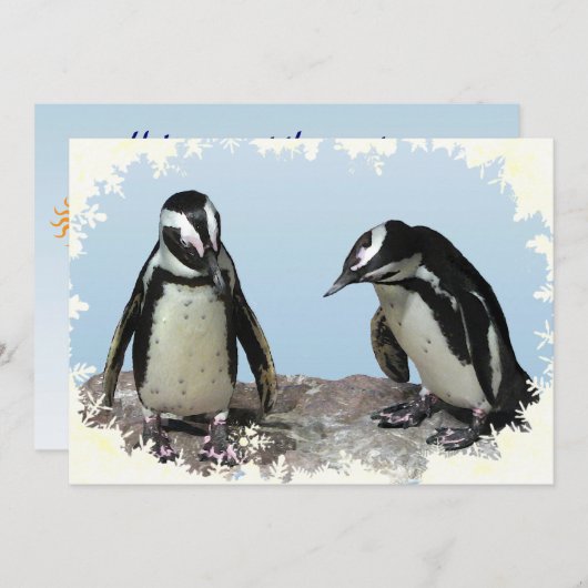 Winterpartij Kaart (Voorkant / Achterkant)