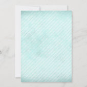 Winterpartij nodigt sneeuwvlokken en glitter uit kaart (Achterkant)