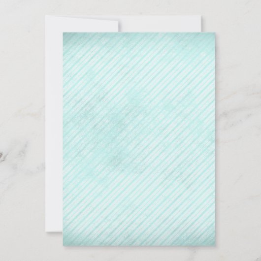 Winterpartij nodigt sneeuwvlokken en glitter uit kaart (Achterkant)