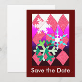 Winterpartij Save The Date (Voorkant / Achterkant)