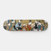 Winterpartij van Utagawa Toyoharu — japan Persoonlijk Skateboard (Horizontaal)