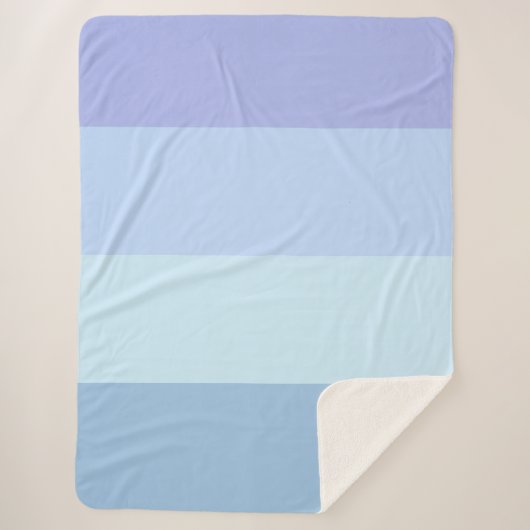 Winterpastel kleurenschema sherpa deken (Voorkant)