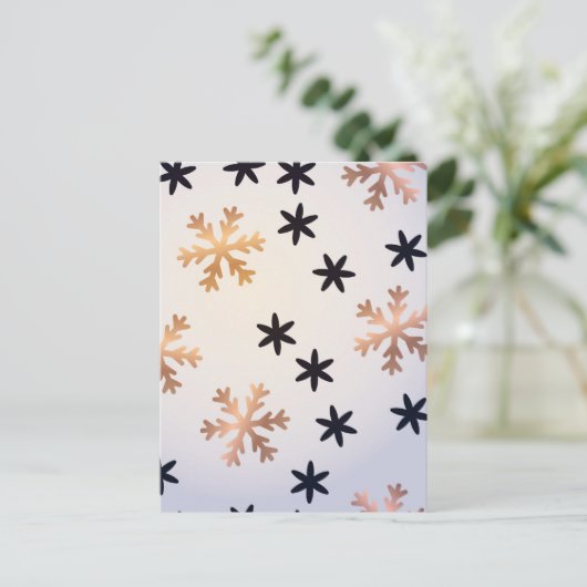 Winterpatroon 12 briefkaart (Staand voorkant)