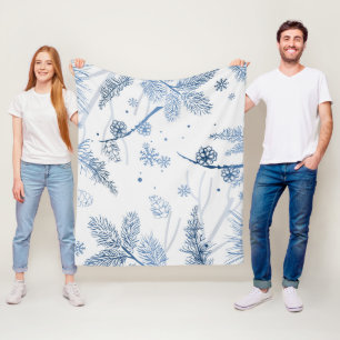 Winterpatroon 2 fleece deken