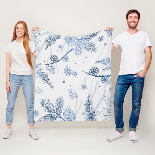Winterpatroon 2 fleece deken (In situ)