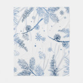 Winterpatroon 2 fleece deken (Voorkant)