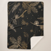 Winterpatroon 3 sherpa deken (Voorkant)