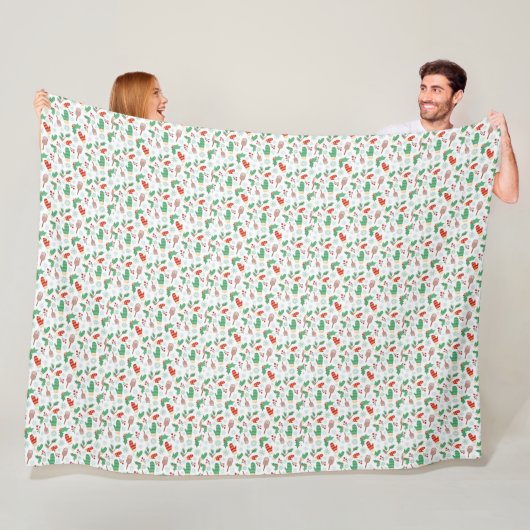 Winterpatroon Design fleece deken  (In situ)