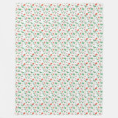 Winterpatroon Design fleece deken  (Voorkant)