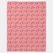 Winterpatroon Design fleece deken  (Voorkant)