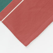 Winterpatroon groene en rode vakantie fleece deken (Hoek)