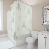  winterpatroonlicht douchegordijn (In situ)