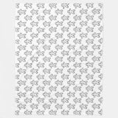 Winterpatroonontwerp fleece deken  (Voorkant)