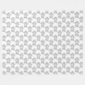 Winterpatroonontwerp fleece deken  (Voorkant (Horizontaal))