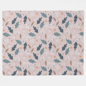 Winterpatroonontwerp fleece deken (Voorkant (Horizontaal))