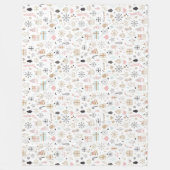 Winterpatroonontwerp fleece deken  (Voorkant)