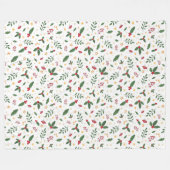 Winterpatroonontwerp fleece deken  (Voorkant (Horizontaal))