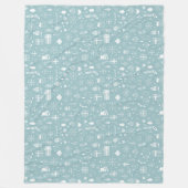 Winterpatroonontwerp fleece deken  (Voorkant)