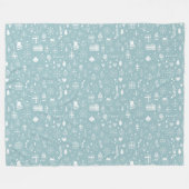 Winterpatroonontwerp fleece deken  (Voorkant (Horizontaal))