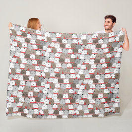 Winterpatroonontwerp fleece deken 