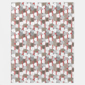 Winterpatroonontwerp fleece deken  (Voorkant)