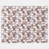 Winterpatroonontwerp fleece deken  (Voorkant (Horizontaal))