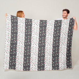 Winterpatroonontwerp fleece deken 