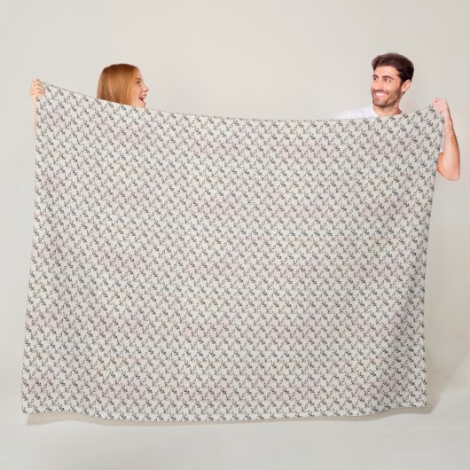 Winterpatroonontwerp fleece deken  (In situ)