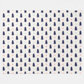 Winterpatroonontwerp fleece deken  (Voorkant (Horizontaal))