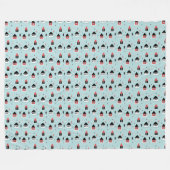 Winterpatroonontwerp fleece deken  (Voorkant (Horizontaal))