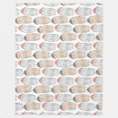 Winterpatroonontwerp fleece deken  (Voorkant)