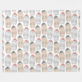 Winterpatroonontwerp fleece deken  (Voorkant (Horizontaal))