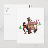 Winterpels Briefkaart (Voorkant / Achterkant)